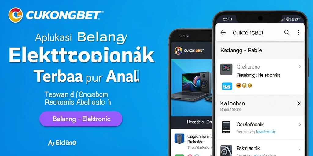 Antarmuka aplikasi CUKONGBET menampilkan berbagai produk elektronik yang menarik.