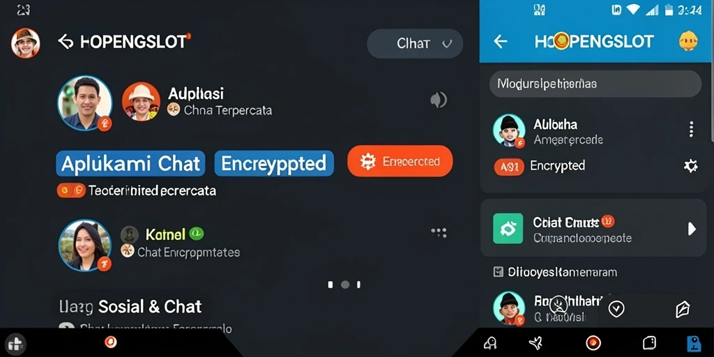 Antarmuka HOPENGSLOT yang modern dan fungsional untuk chatting.